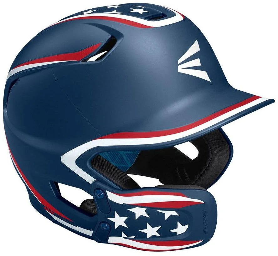 Easton Z5 2.0 Stars & Stripes W/ Universal Jaw Guard Senior Matte Batting Helmet A168543SS - Image 2