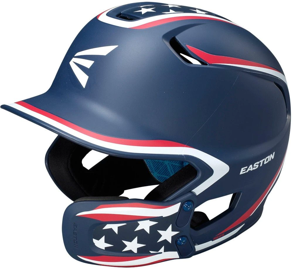 Easton Z5 2.0 Stars & Stripes W/ Universal Jaw Guard Senior Matte Batting Helmet A168543SS