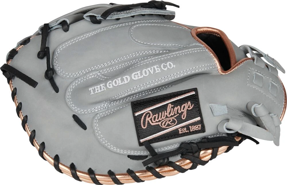 33 Inch Rawlings Heart Of The Hide Women's Fastpitch Softball Catcher's Mitt PROCM33FP-24G - Image 3