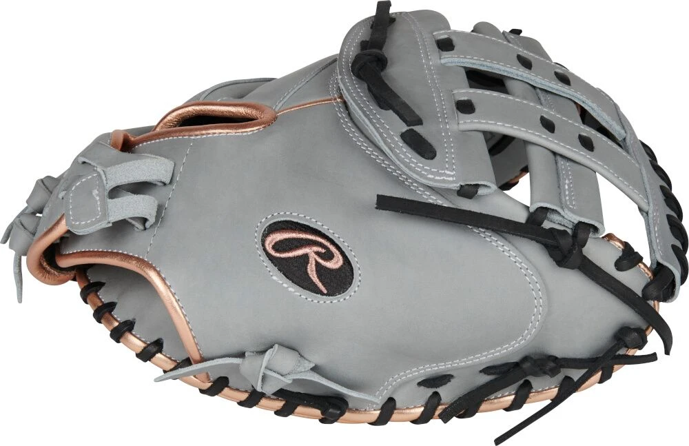 33 Inch Rawlings Heart Of The Hide Women's Fastpitch Softball Catcher's Mitt PROCM33FP-24G - Image 4