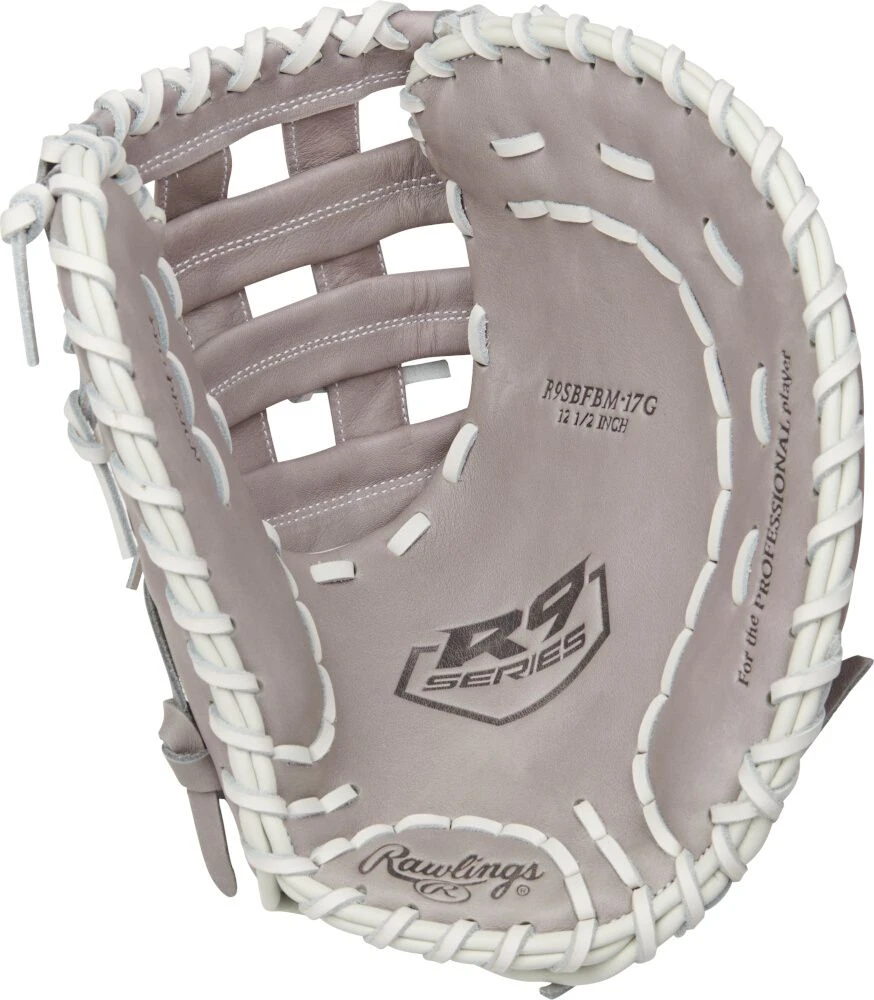 12.5 Inch Rawlings R9 Women's Fastpitch Softball Firstbase Mitt R9SBFBM-17G - Image 2