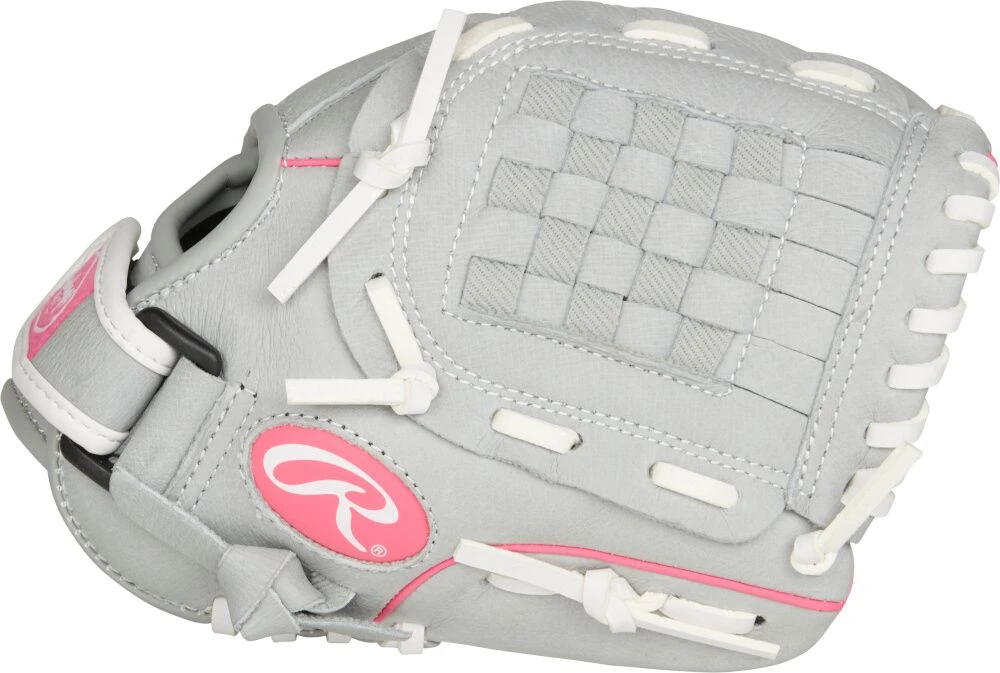 10 Inch Rawlings Sure Catch Girl's Fastpitch Softball Glove SCSB100P - Image 3